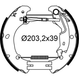 Bremsbackensatz 554991 Bremsbackensatz 554991