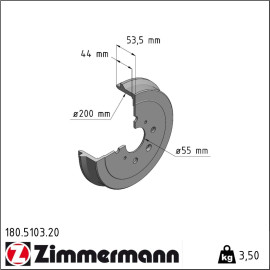 Bremstrommel 180.5103.20 Bremstrommel 180.5103.20