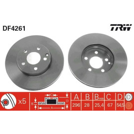 Bremsscheibe DF4261 Bremsscheibe DF4261