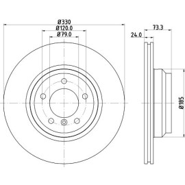 Bremsscheibe 8DD 355 128-431