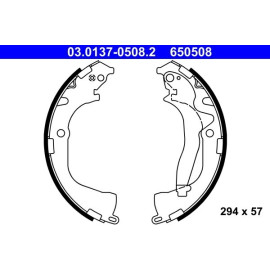 Bremsbackensatz 03.0137-0508.2