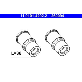 Führungshülsensatz, Bremssattel 11.0101-4202.2 Führungshülsensatz, Bremssattel 11.0101-4202.2
