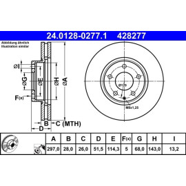 Bremsscheibe 24.0128-0277.1