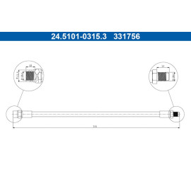 Bremsschlauch 24.5101-0315.3