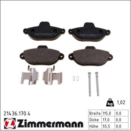 Bremsbelagsatz, Scheibenbremse 21436.170.4 Bremsbelagsatz, Scheibenbremse 21436.170.4