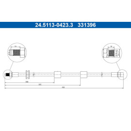 Bremsschlauch 24.5113-0423.3