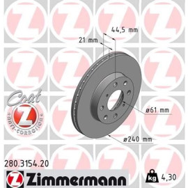 Bremsscheibe 280.3154.20 Bremsscheibe 280.3154.20