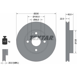 Bremsscheibe 92071500 Bremsscheibe 92071500