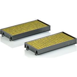 MANN-FILTER FP 2941-2 Innenraumfilter FreciousPlus Aktivkohlefilter mit Polyphenol, antibakteriell, Feinstaubfilter (PM 2.5)