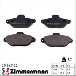 Bremsbelagsatz, Scheibenbremse 21436.170.2 Bremsbelagsatz, Scheibenbremse 21436.170.2