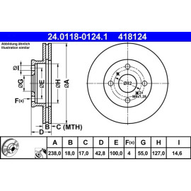 Bremsscheibe 24.0118-0124.1
