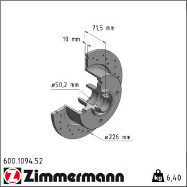 Bremsscheibe 600.1094.52