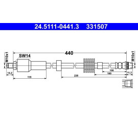 Bremsschlauch 24.5111-0441.3