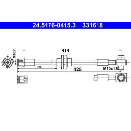 Bremsschlauch 24.5176-0415.3