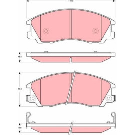Bremsbelagsatz, Scheibenbremse GDB3299 Bremsbelagsatz, Scheibenbremse GDB3299