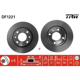 Bremsscheibe DF1221
