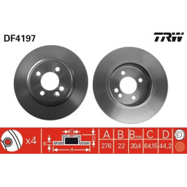 Bremsscheibe DF4197 Bremsscheibe DF4197