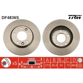 Bremsscheibe DF4836S Bremsscheibe DF4836S