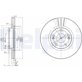 Bremsscheibe BG2697 Bremsscheibe BG2697