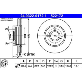 Bremsscheibe 24.0322-0172.1