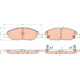 Bremsbelagsatz, Scheibenbremse GDB3577 Bremsbelagsatz, Scheibenbremse GDB3577