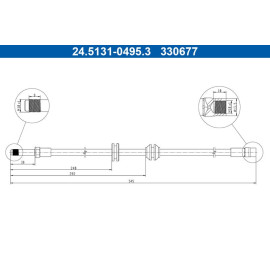 Bremsschlauch 24.5131-0495.3