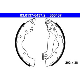 Bremsbackensatz 03.0137-0437.2