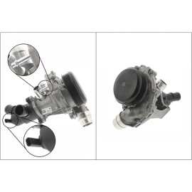 INA 538 0731 10 Wasserpumpe mit Riemenscheibe, mit Sensor verbaut und Thermostat, für Keilrippenriementrieb INA 538 0731 10 Wasserpumpe mit Riemenscheibe, mit Sensor verbaut und Thermostat, für Keilrippenriementrieb