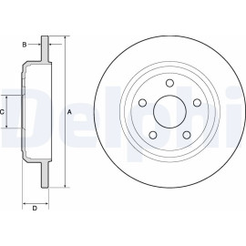 Delphi BG4772C Bremsscheibe Delphi BG4772C Bremsscheibe
