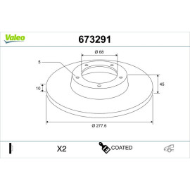 Bremsscheibe 673291