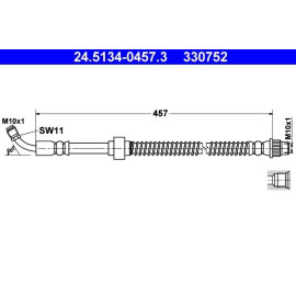 Bremsschlauch 24.5134-0457.3