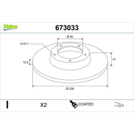 Bremsscheibe 673033