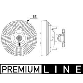 Kupplung, Kühlerlüfter CFC 258 000P