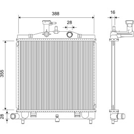 Kühler, Motorkühlung 701185