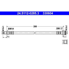 Bremsschlauch 24.5112-0285.3