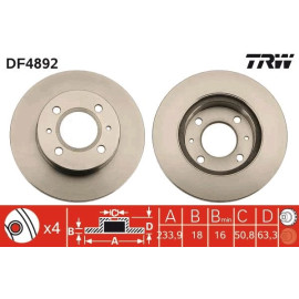Bremsscheibe DF4892 Bremsscheibe DF4892