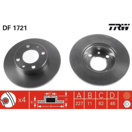 Bremsscheibe DF1721