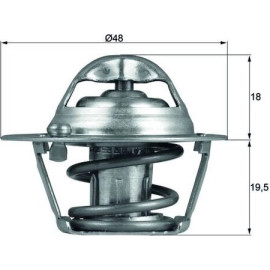Thermostat, Kühlmittel TX 121 74D Thermostat, Kühlmittel TX 121 74D