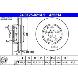 Bremsscheibe 24.0125-0214.1