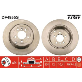 Bremsscheibe DF4955S Bremsscheibe DF4955S