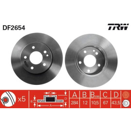 Bremsscheibe DF2654