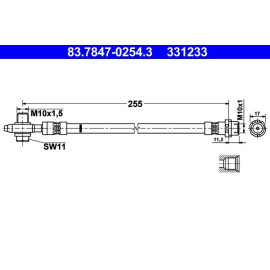 Bremsschlauch 83.7847-0254.3