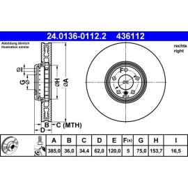 Bremsscheibe 24.0136-0144.2