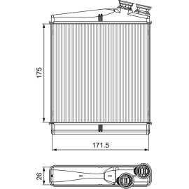 Wärmetauscher, Innenraumheizung 811512