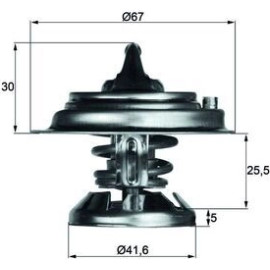 Thermostat, Kühlmittel TX 29 75D
