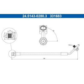 Bremsschlauch 24.5143-0280.3 Bremsschlauch 24.5143-0280.3