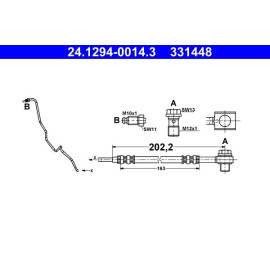 Bremsschlauch 24.1294-0014.3