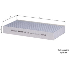 Filter, Innenraumluft LAK 122/S Filter, Innenraumluft LAK 122/S