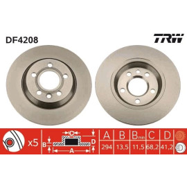 Bremsscheibe DF4208 Bremsscheibe DF4208