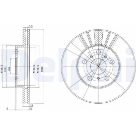 Bremsscheibe BG2596 Bremsscheibe BG2596